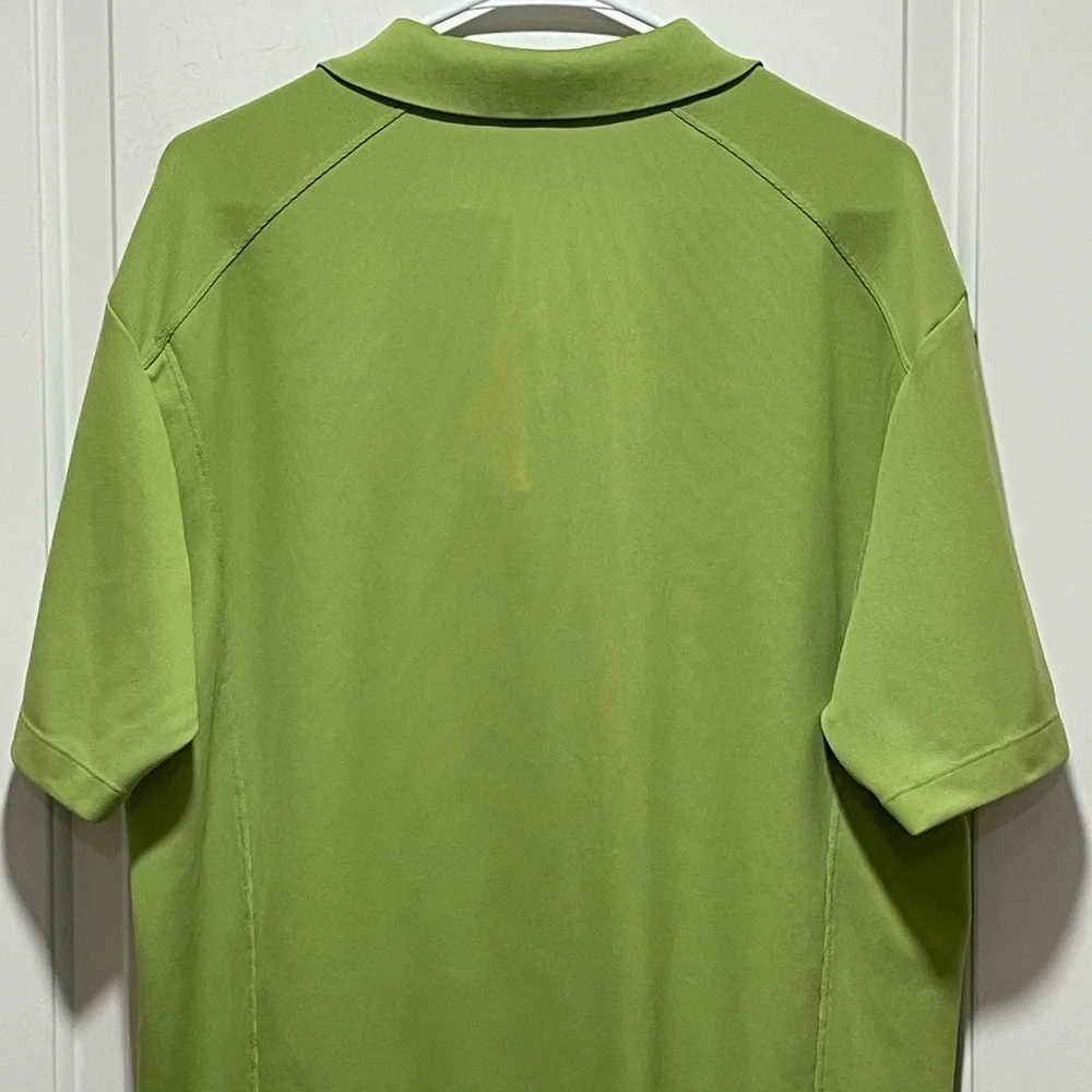 Nike Golf Tech Basic Dri-FIT Polo Mens Large Green Athletic Preppy Casual